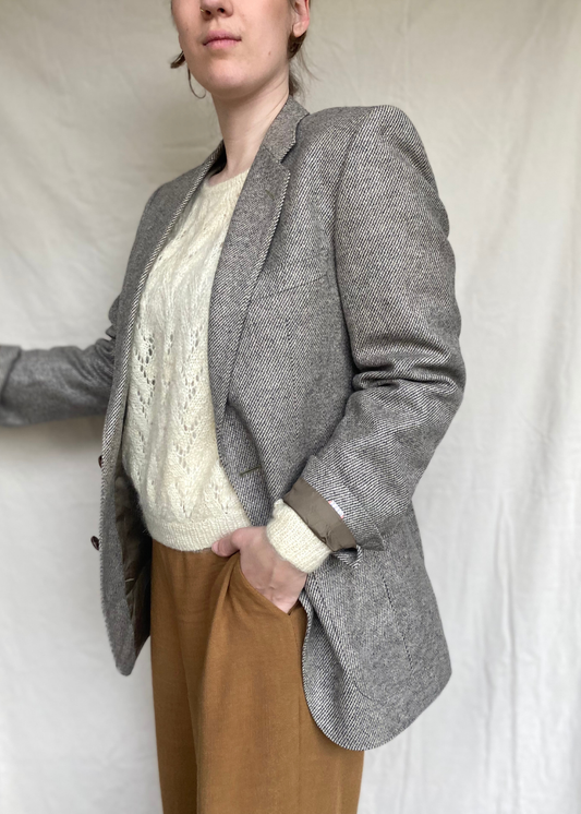 Grijze blazer - maat L/XL