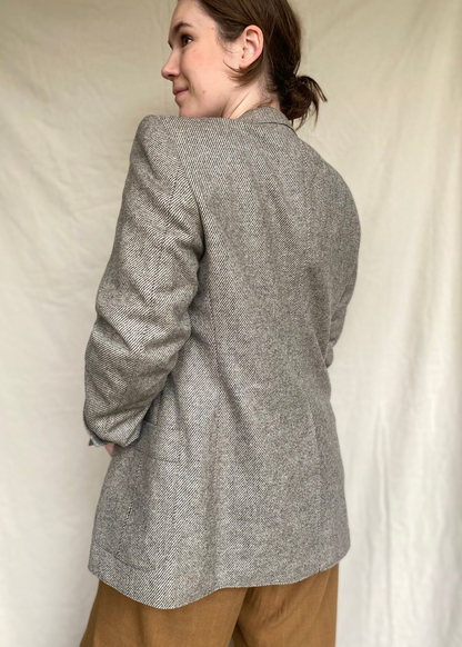 Grijze blazer - maat L/XL