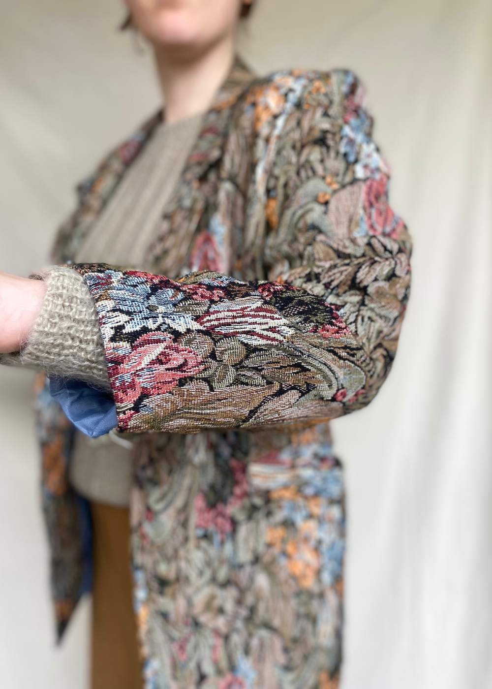 Geweven blazer - maat L/XL