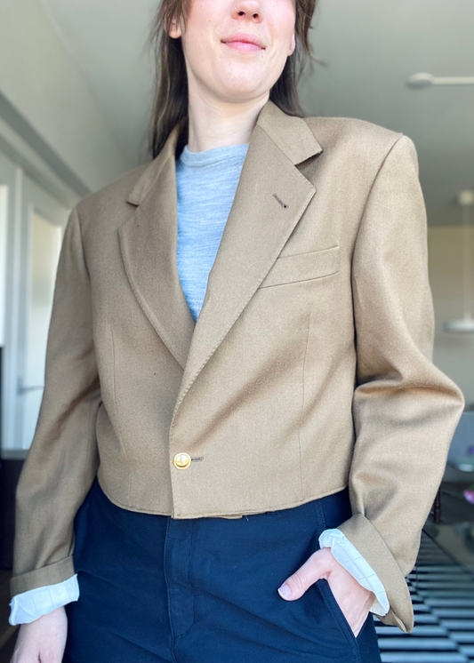 Reloved - beige blazer - m/l
