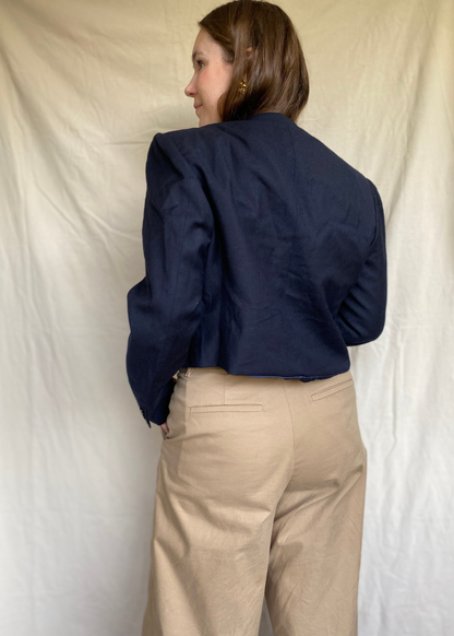 Remade blazer donkerblauw - maat M/L