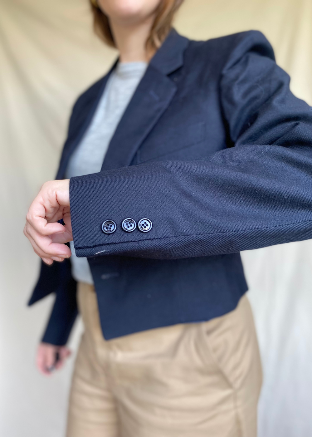 Remade blazer donkerblauw - maat M/L