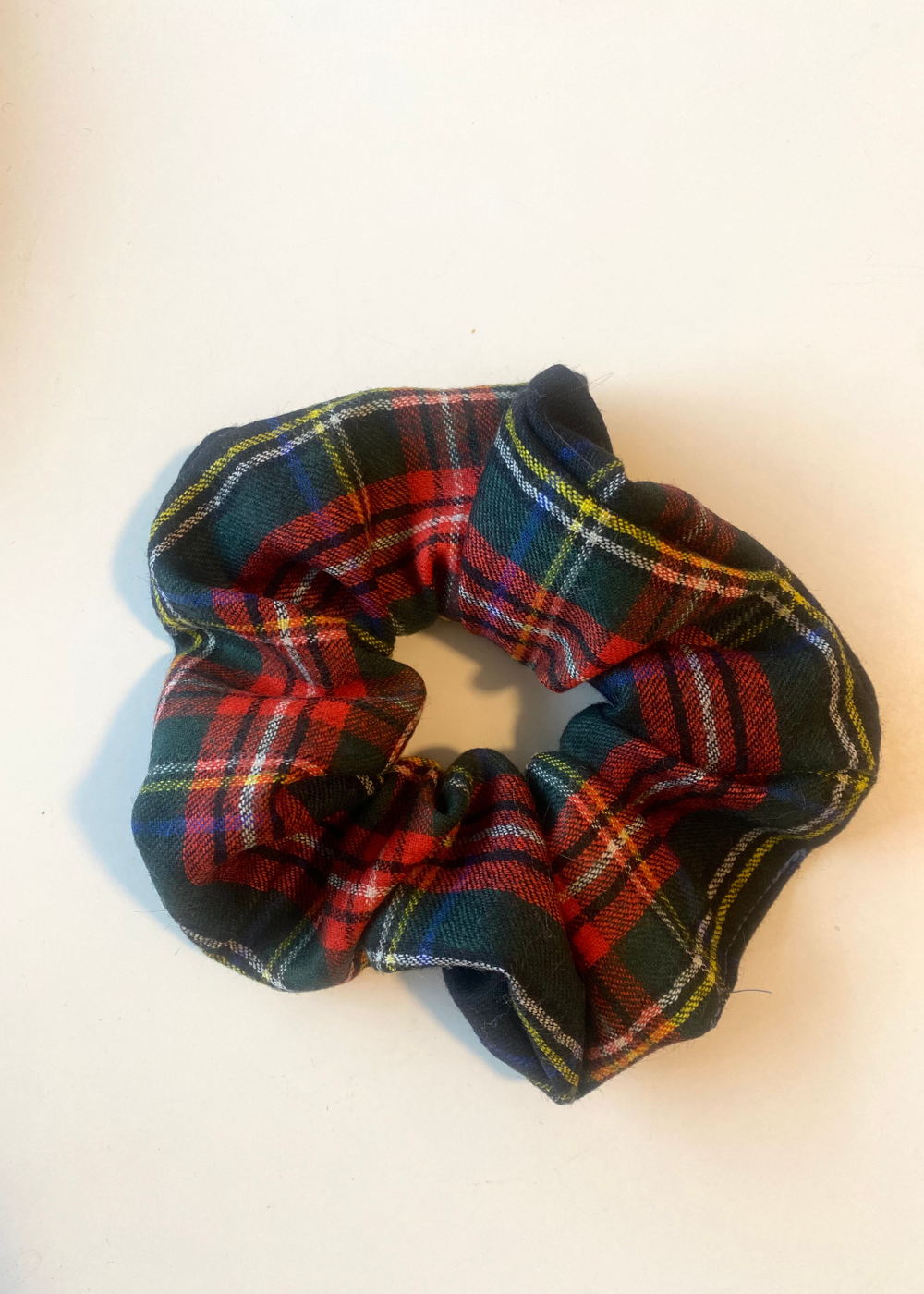 Geruiten scrunchie