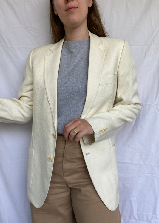 Katoen/linnen dames blazer - maat M/L