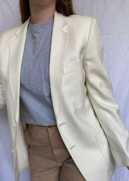 Katoen/linnen dames blazer - maat M/L