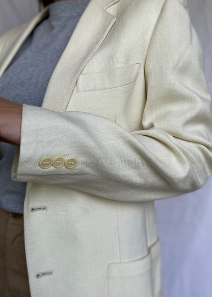 Katoen/linnen dames blazer - maat M/L