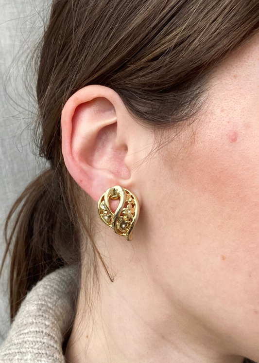 Gouden glitter clips