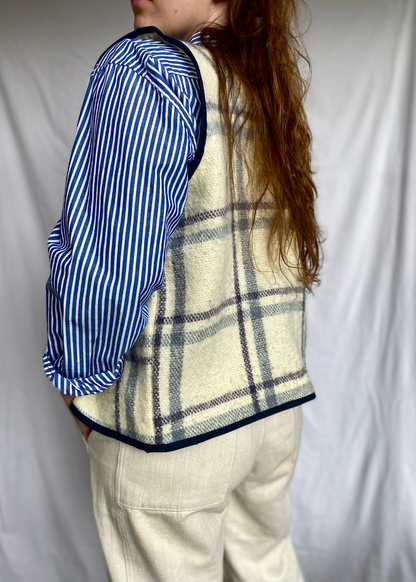 Handgemaakte wollen gilet - maat M tot XL
