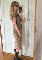 Donkergroene jurk - maat S/M