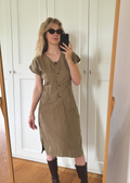 Donkergroene jurk - maat S/M