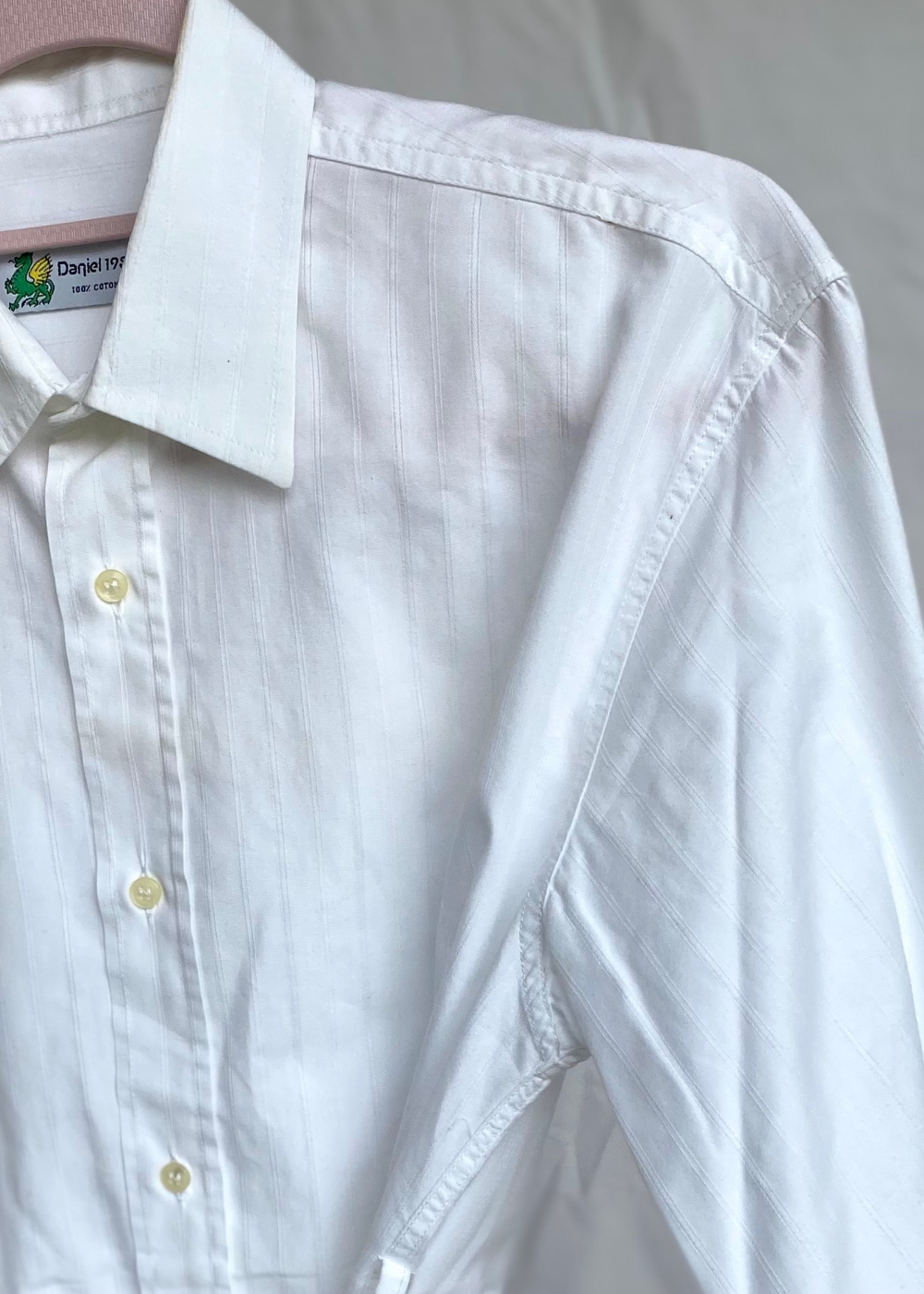 Remade - wit katoenen blouse - maat S/M