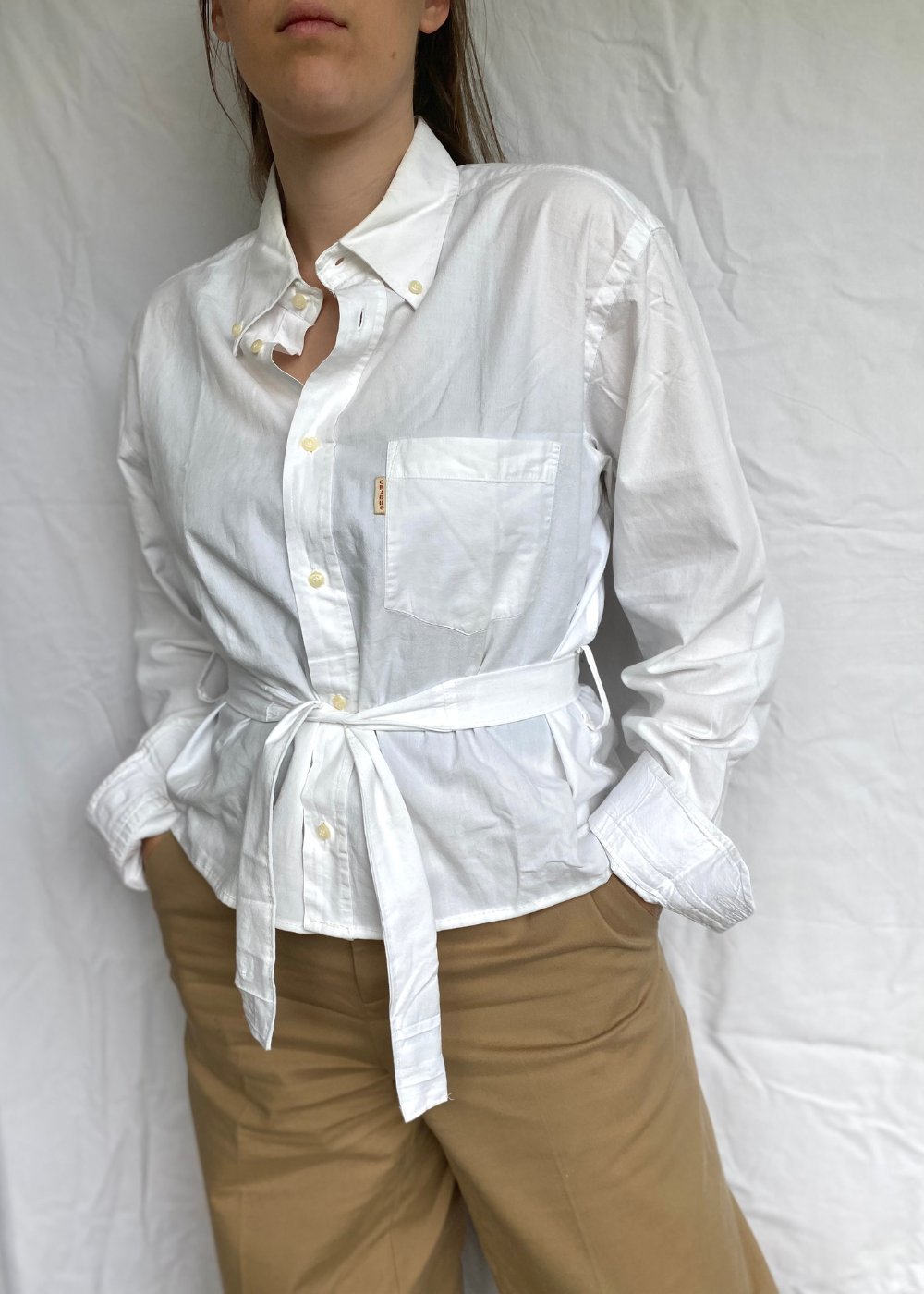 Remade - witte blouse - maat L/XL/XXL