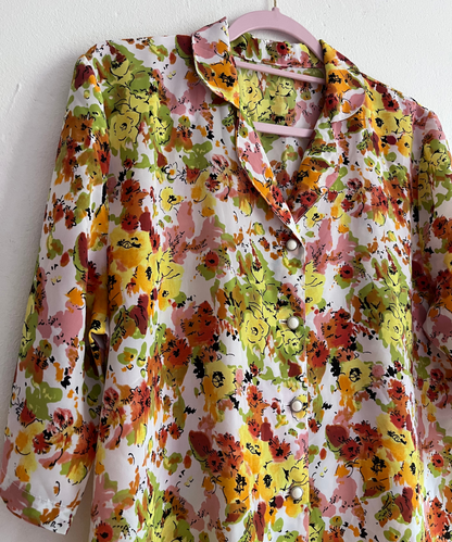 Bloemen print blouse | m/l/xl | Marieke
